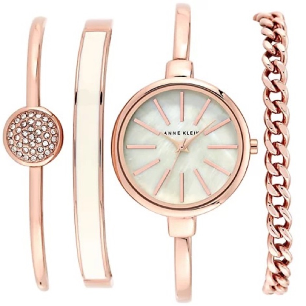 Anne Klein Bracelet and Watch Set